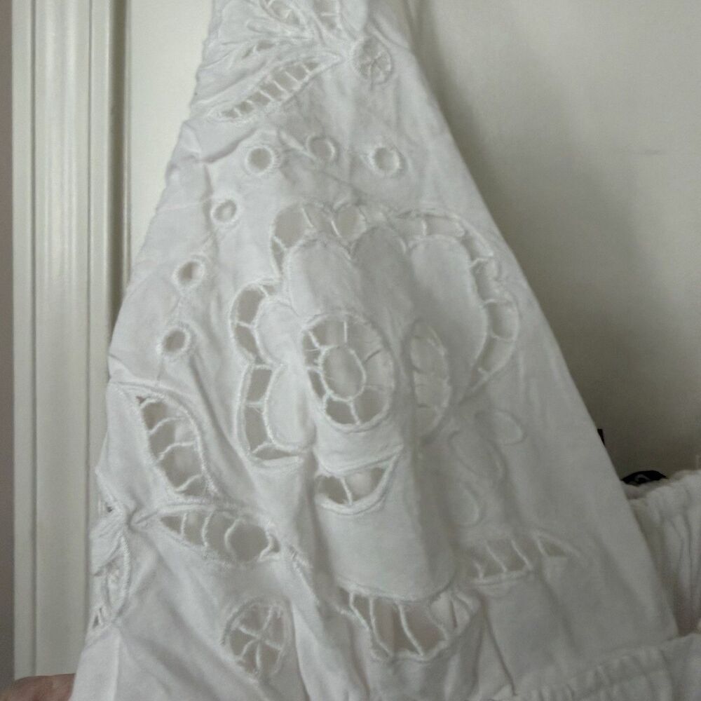 NWT Future Collective Women's Eyelet Maxi A-Line Dress XL Beach Vacation Resort - Picture 15 of 15